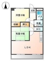 中川原駅 徒歩12分 4階の物件間取画像